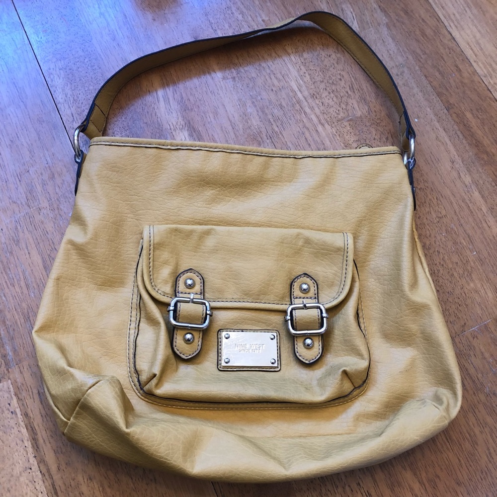 Nine West shoulder  bag yellow Beth good condition